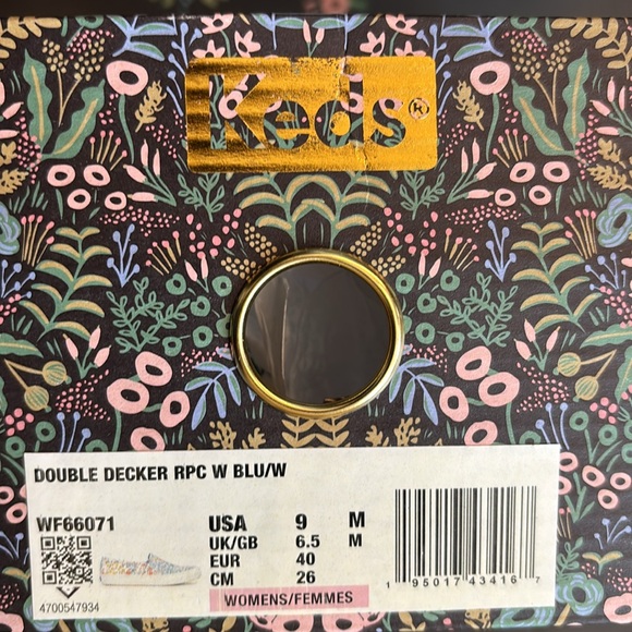 Rifle Paper Co. Floral Sneakers - Blue and Yellow - Picture 5 of 5